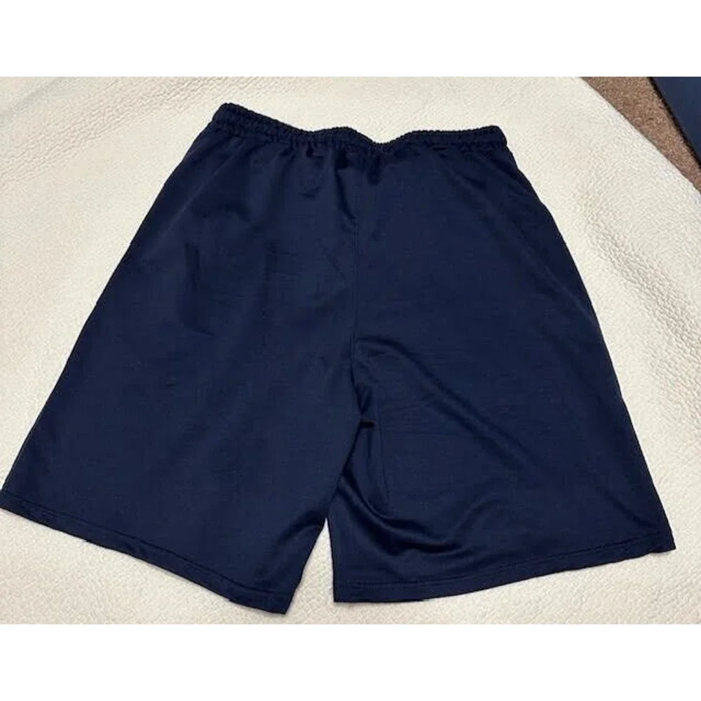 Detroit Motorcade Pistons Mens L Navy Basketball Graphic Athletic Shorts